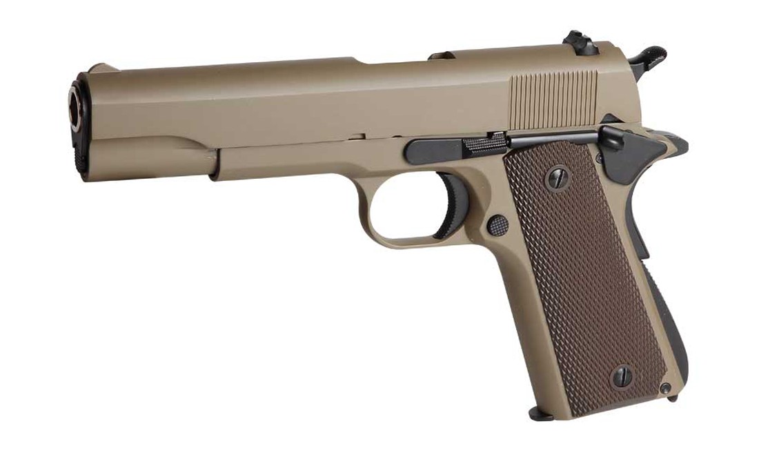 PISTOLA GBB 1911 TAN 3306 GOLDEN EAGLE