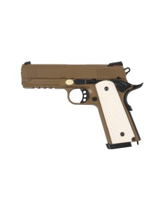 PISTOLET GBB 1911 WARRIOR TAN 3309T GOLDEN EAGLE