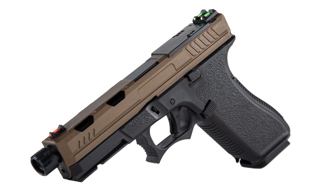 PISTOLA GBB CUSTOM TAN AT3704T GOLDEN EAGLE