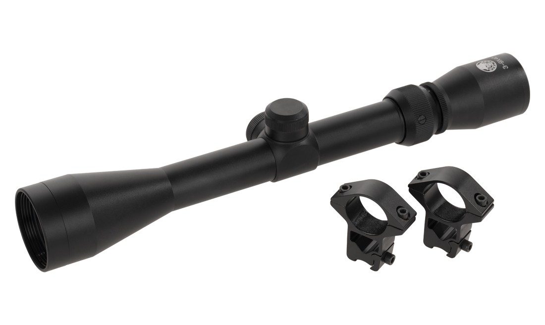 VISEUR 1" AVEC MONTURES POUR CARABINE 3-9X40