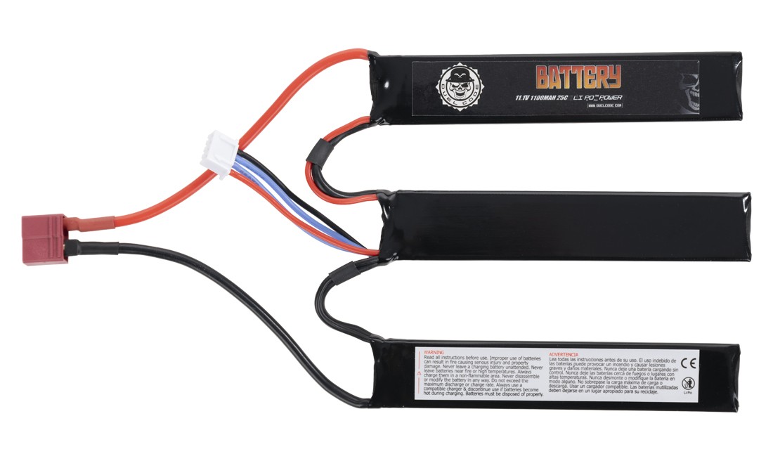 BATTERIE LIPO 11.1V 1100MAH 25C(3PC) T-DEAN...