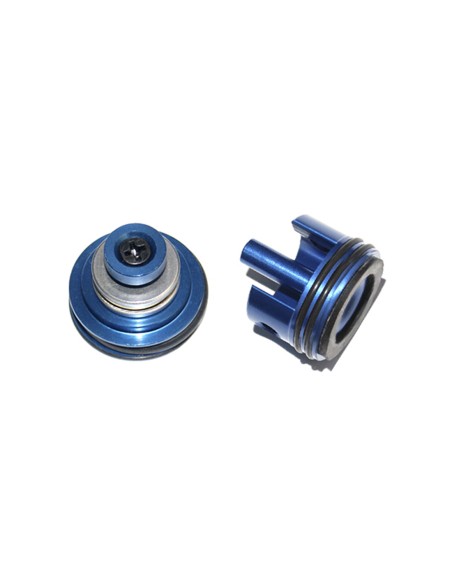 TÊTE DE PISTON  AEG SILENCIEUSE SHS + TÊTE DE CYLINDRE VERSION 2 EN ALUMINIUM SILENCIEUSE