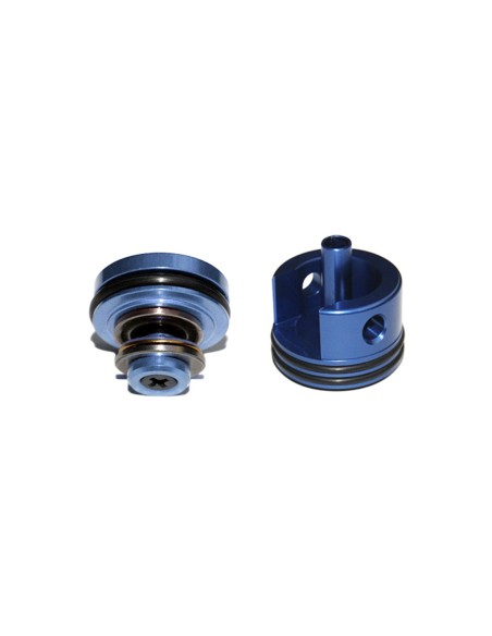 TÊTE DE PISTON  AEG SILENCIEUSE SHS + TÊTE DE CYLINDRE VERSION 2 EN ALUMINIUM SILENCIEUSE