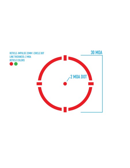 PUNTO ROJO FF IMPULSE E 1X22 COMPACT SIGHT